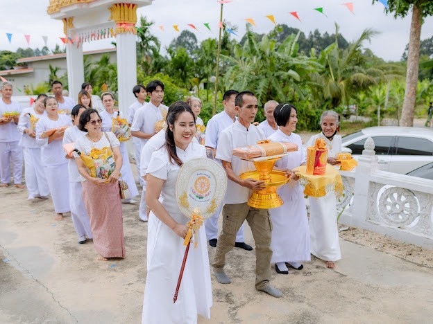 ภาพร่วมพิธีกรรมวัดโพธาราม