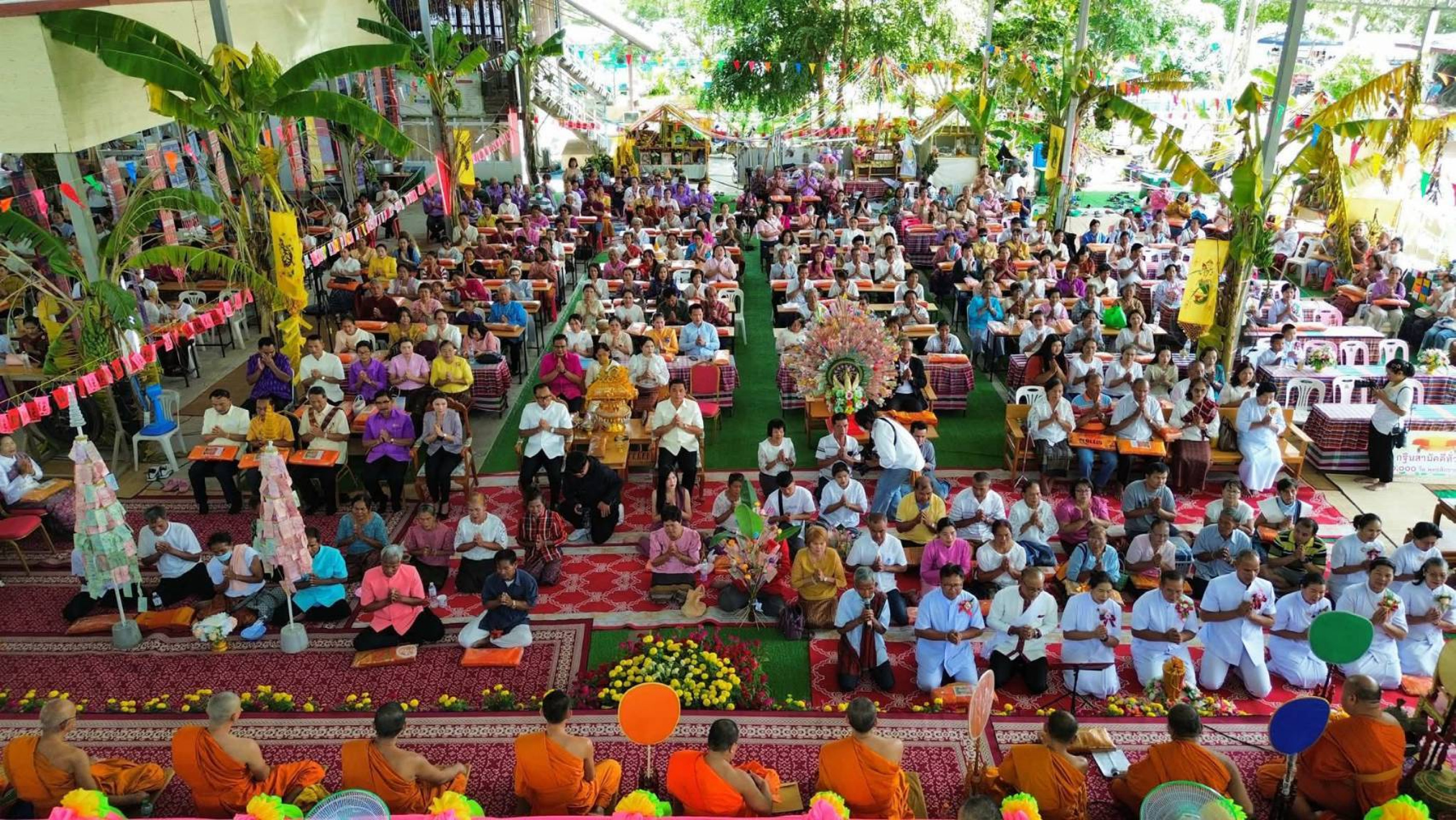 ภาพร่วมพิธีกรรมวัดโพธิการาม