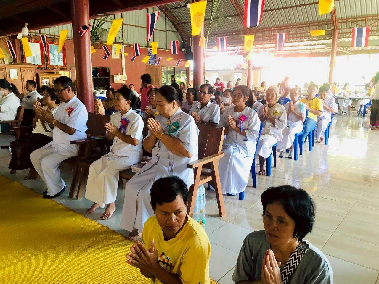 ภาพร่วมพิธีกรรมวัดป่าสิริบุญญานุสรณ์