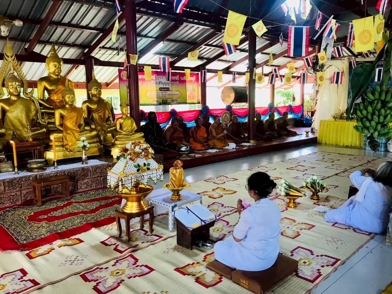 ภาพร่วมพิธีกรรมวัดป่าสิริบุญญานุสรณ์