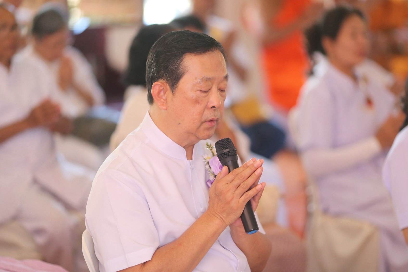 ภาพกล่าวคำถวายกฐินวัดป่ายาง