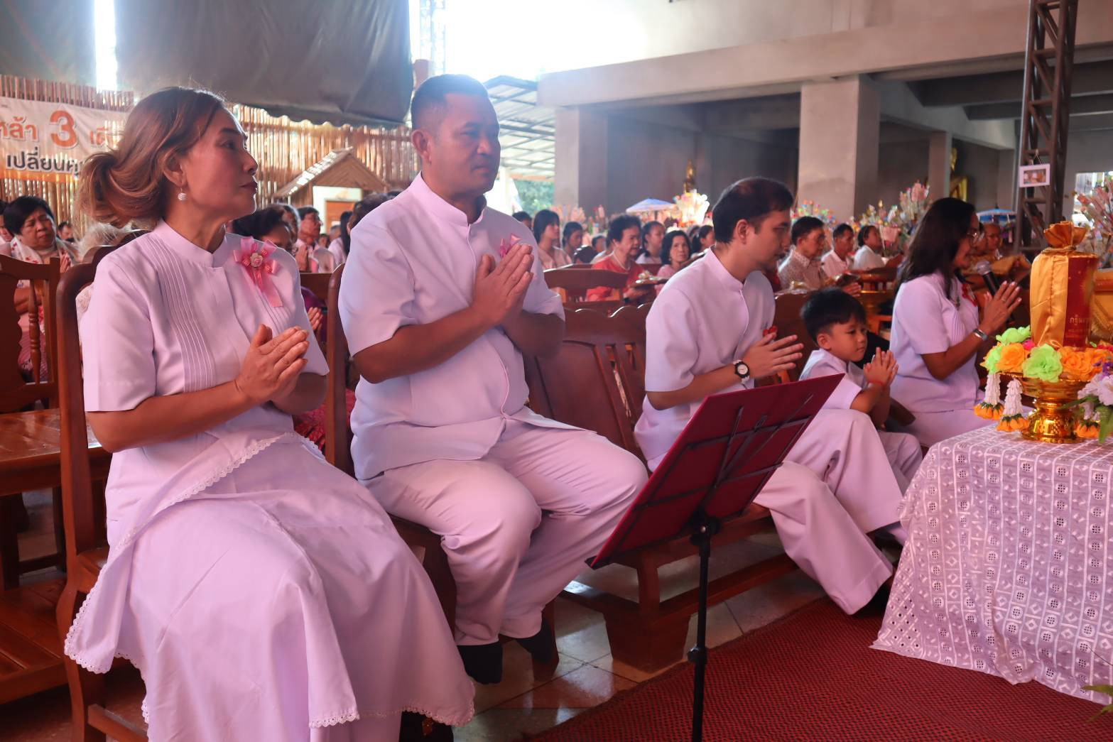 ภาพร่วมพิธีกรรมวัดต้นม่วงคีรี