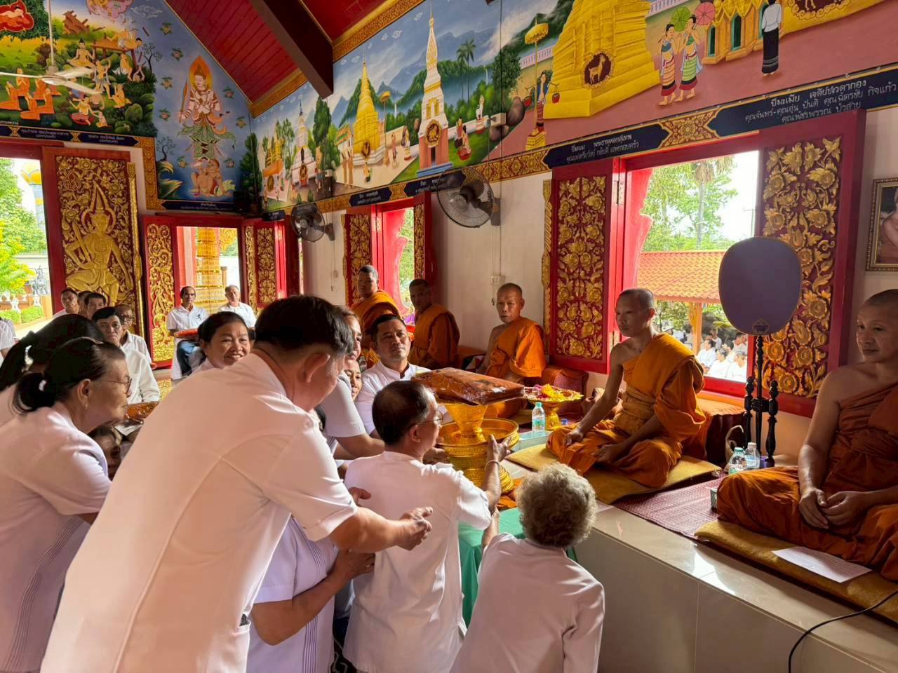 ภาพร่วมพิธีกรรมวัดต้นม่วงคีรี