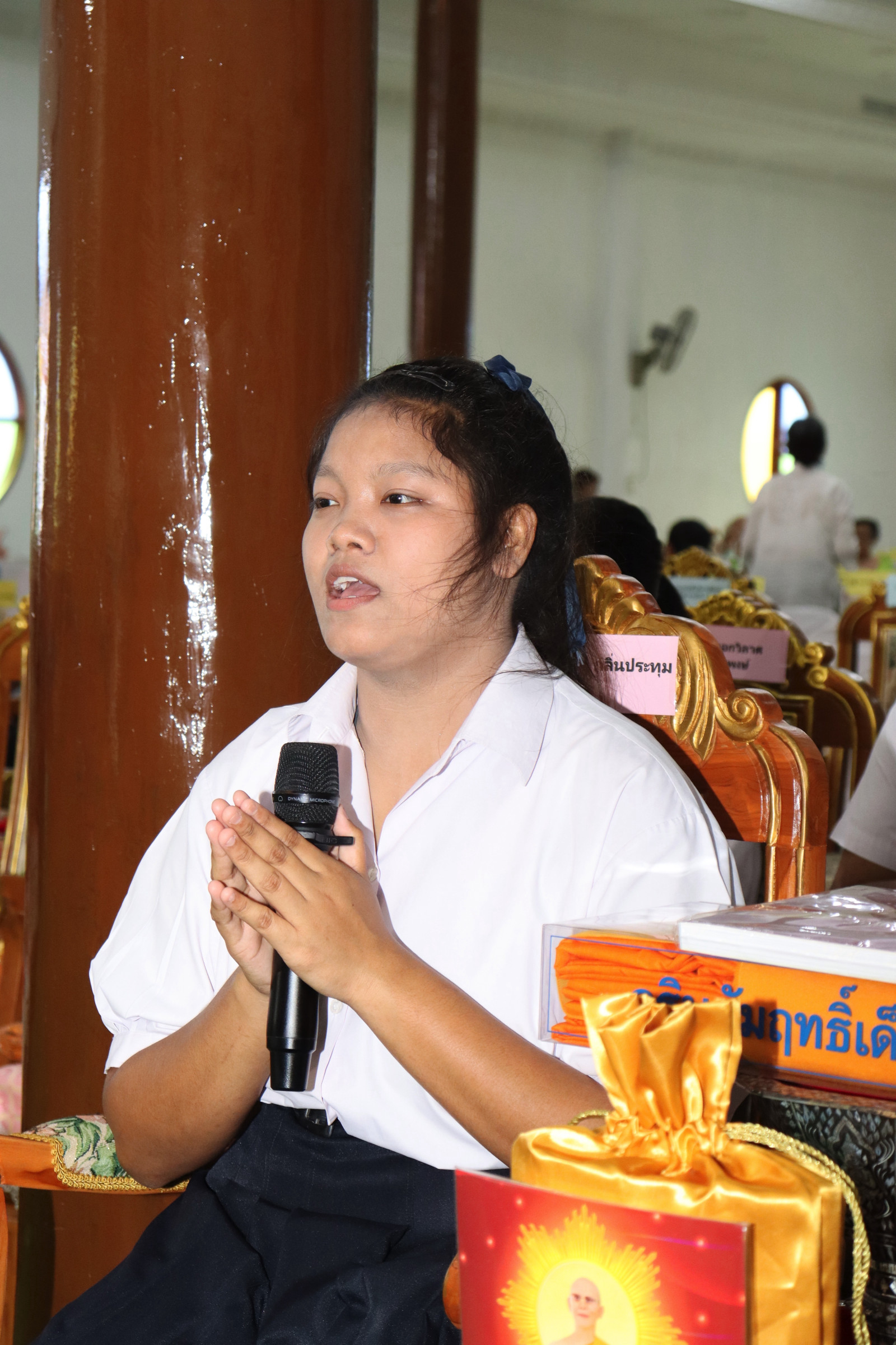 ภาพกล่าวคำถวายกฐินวัดหนองโพ