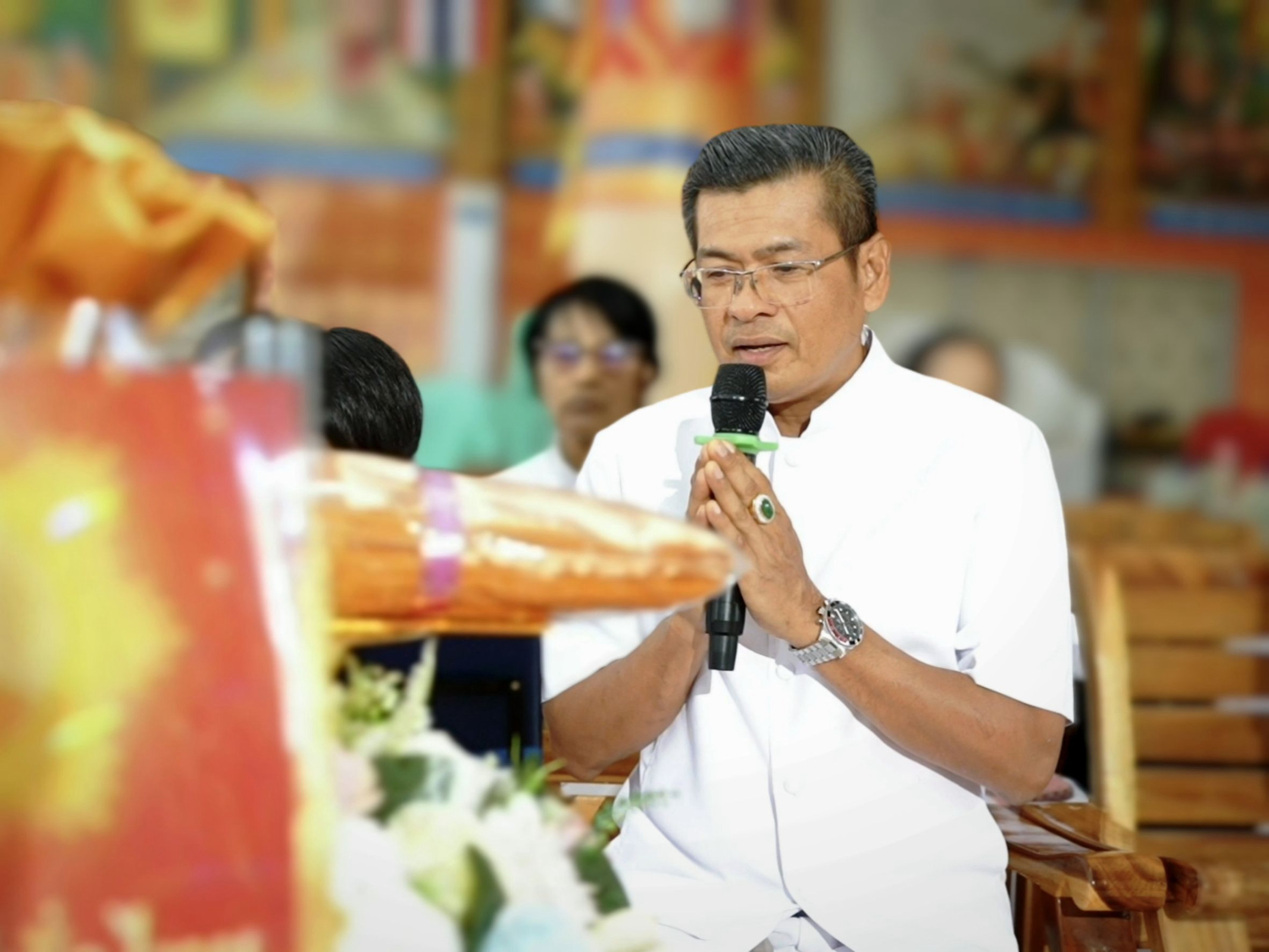 ภาพกล่าวคำถวายกฐินวัดเจริญศรีราษฎร์