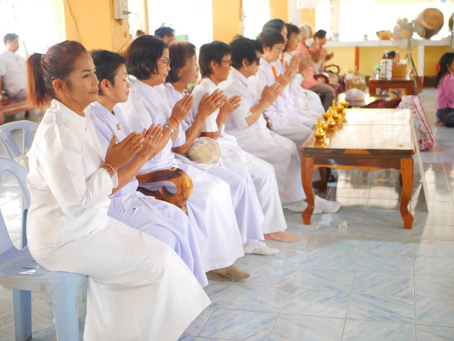 ภาพร่วมพิธีกรรมวัดบ่อพลับ