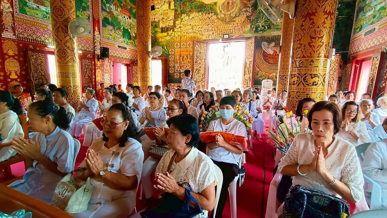 ภาพร่วมพิธีกรรมวัดโพธิบุปผาราม