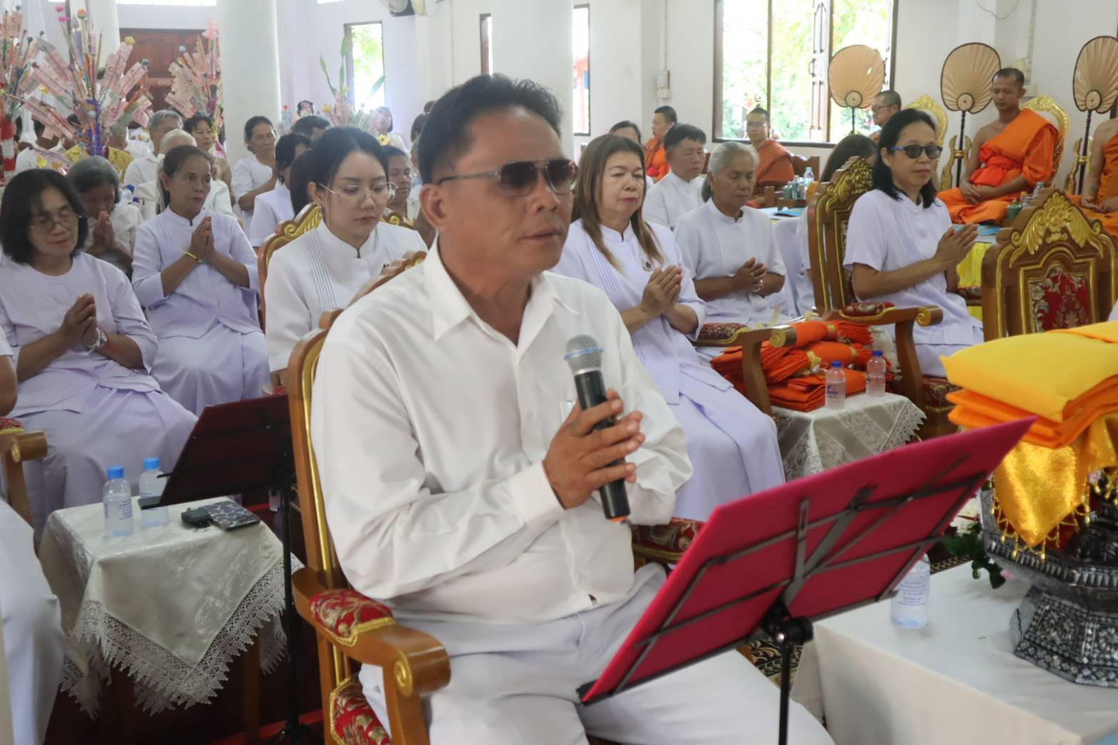 ภาพกล่าวคำถวายกฐินวัดใหม่กลาง