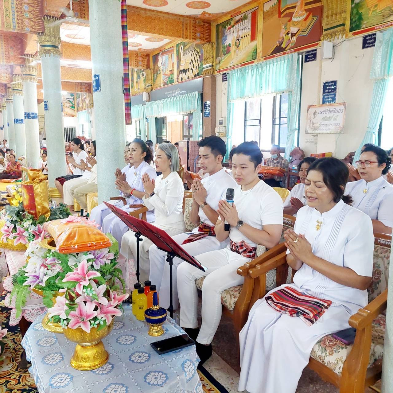 ภาพกล่าวคำถวายกฐินวัดชีลอง