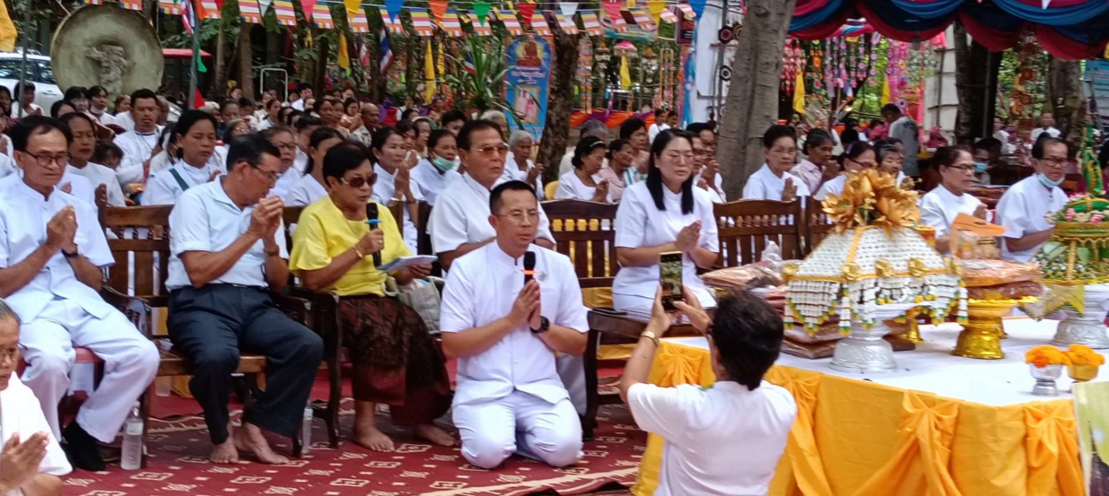 ภาพกล่าวคำถวายกฐินวัดทุ่งแสงพุทธธรรม(ธ)