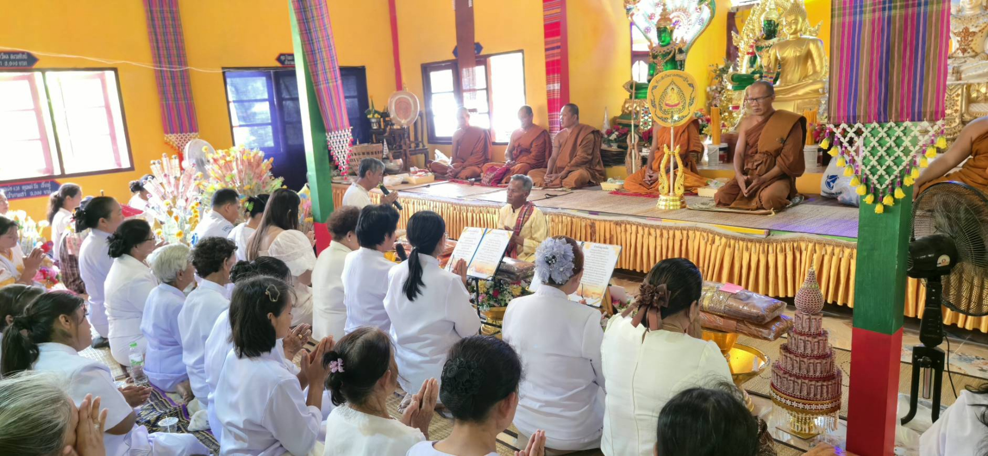 ภาพร่วมพิธีกรรมสำนักสงฆ์นิคมธรรมาราม