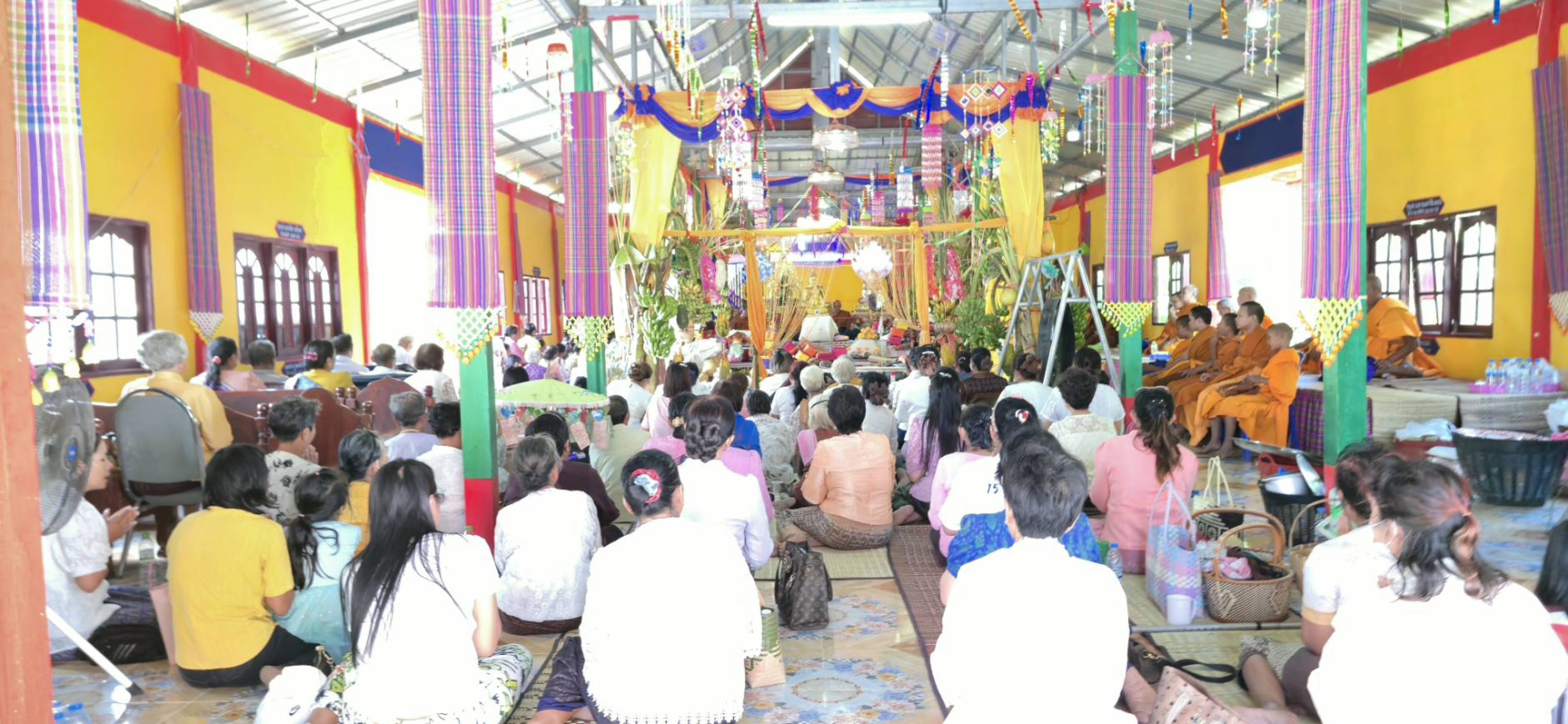 ภาพร่วมพิธีกรรมสำนักสงฆ์นิคมธรรมาราม