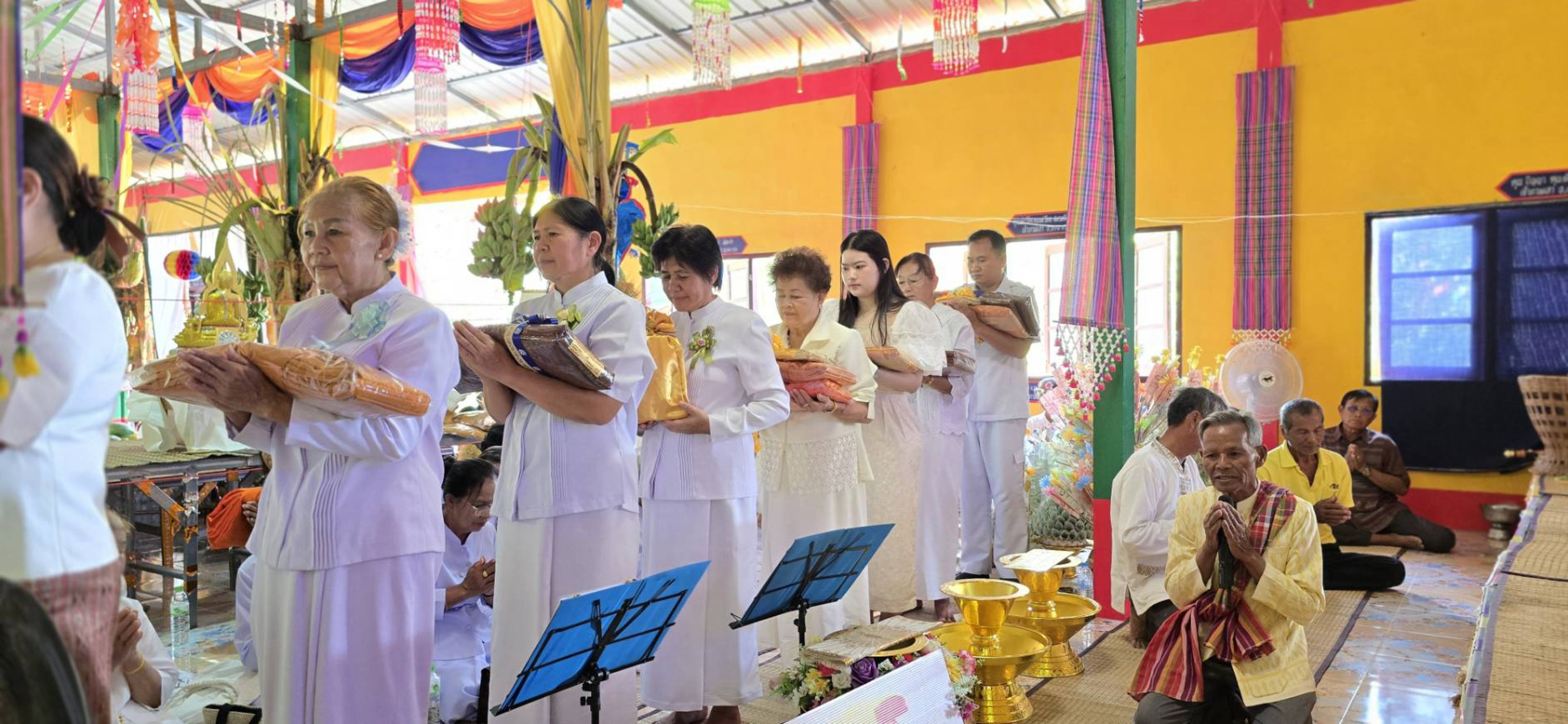 ภาพร่วมพิธีกรรมสำนักสงฆ์นิคมธรรมาราม