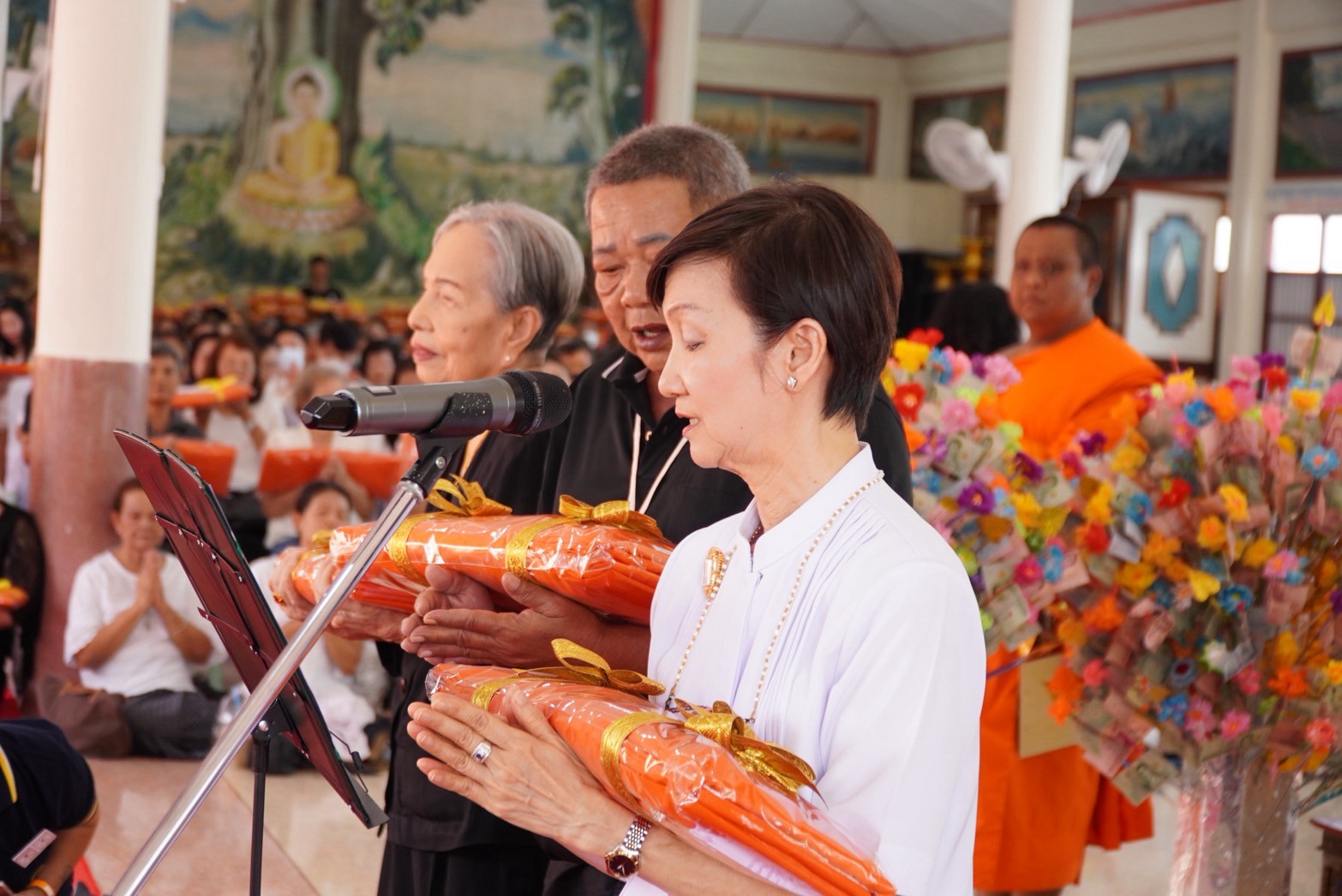 ภาพกล่าวคำถวายกฐินวัดบางเสาธง