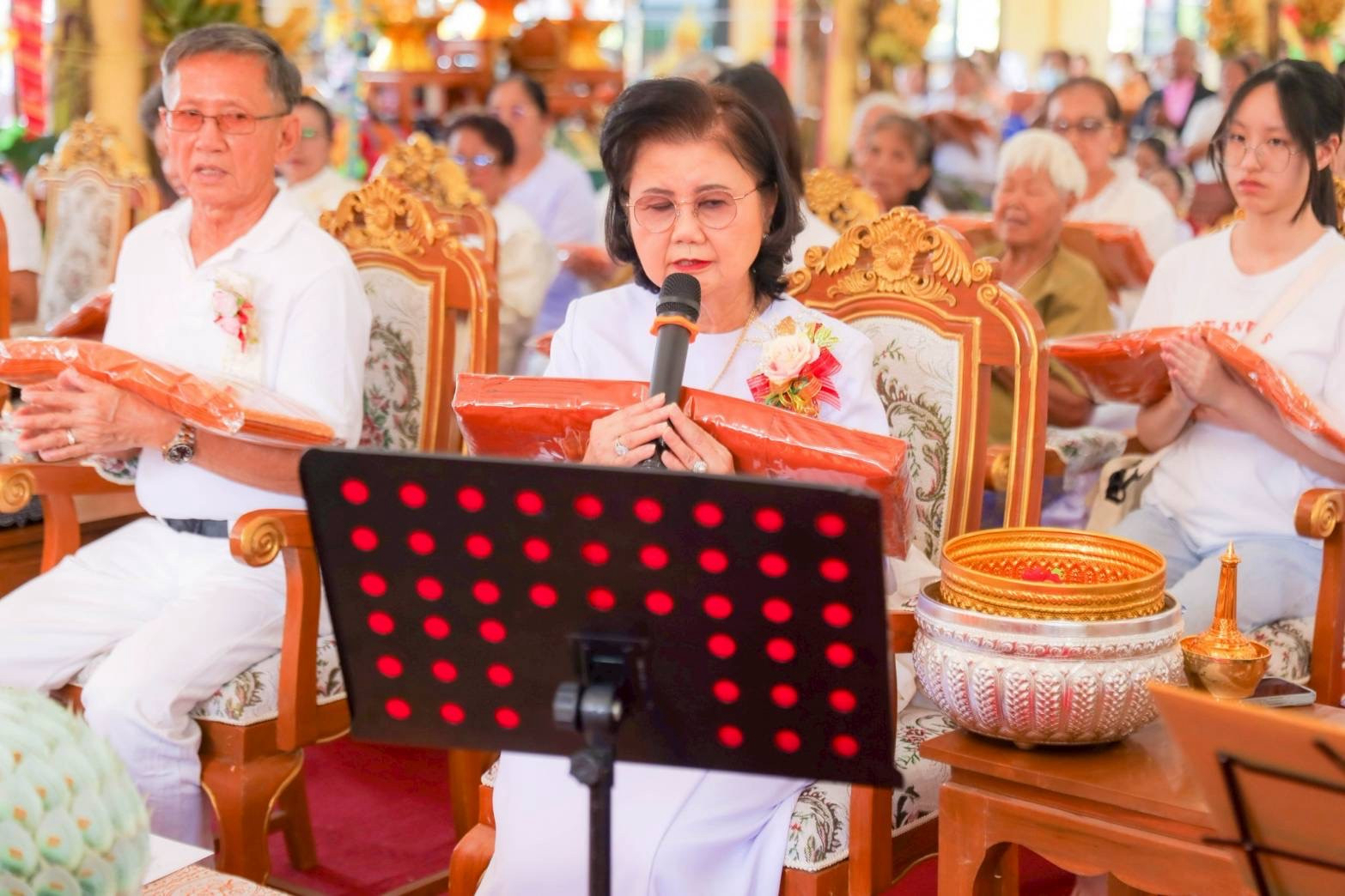 ภาพกล่าวคำถวายกฐินวัดมะขาม