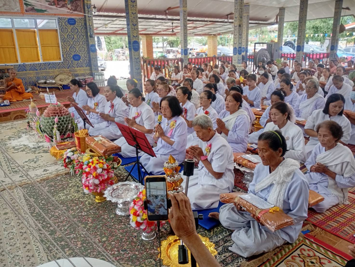 ภาพกล่าวคำถวายกฐินวัดอุดมมงคล