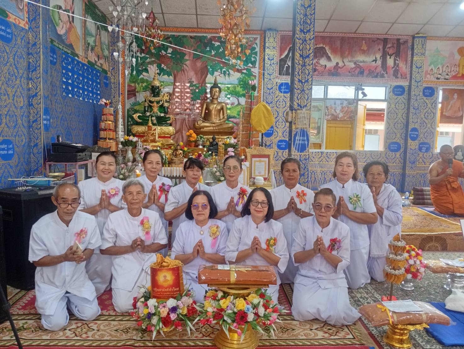 ภาพร่วมพิธีกรรมวัดอุดมมงคล