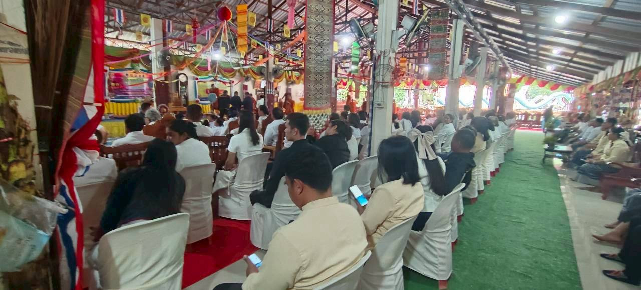 ภาพร่วมพิธีกรรมวัดโนนใหญ่