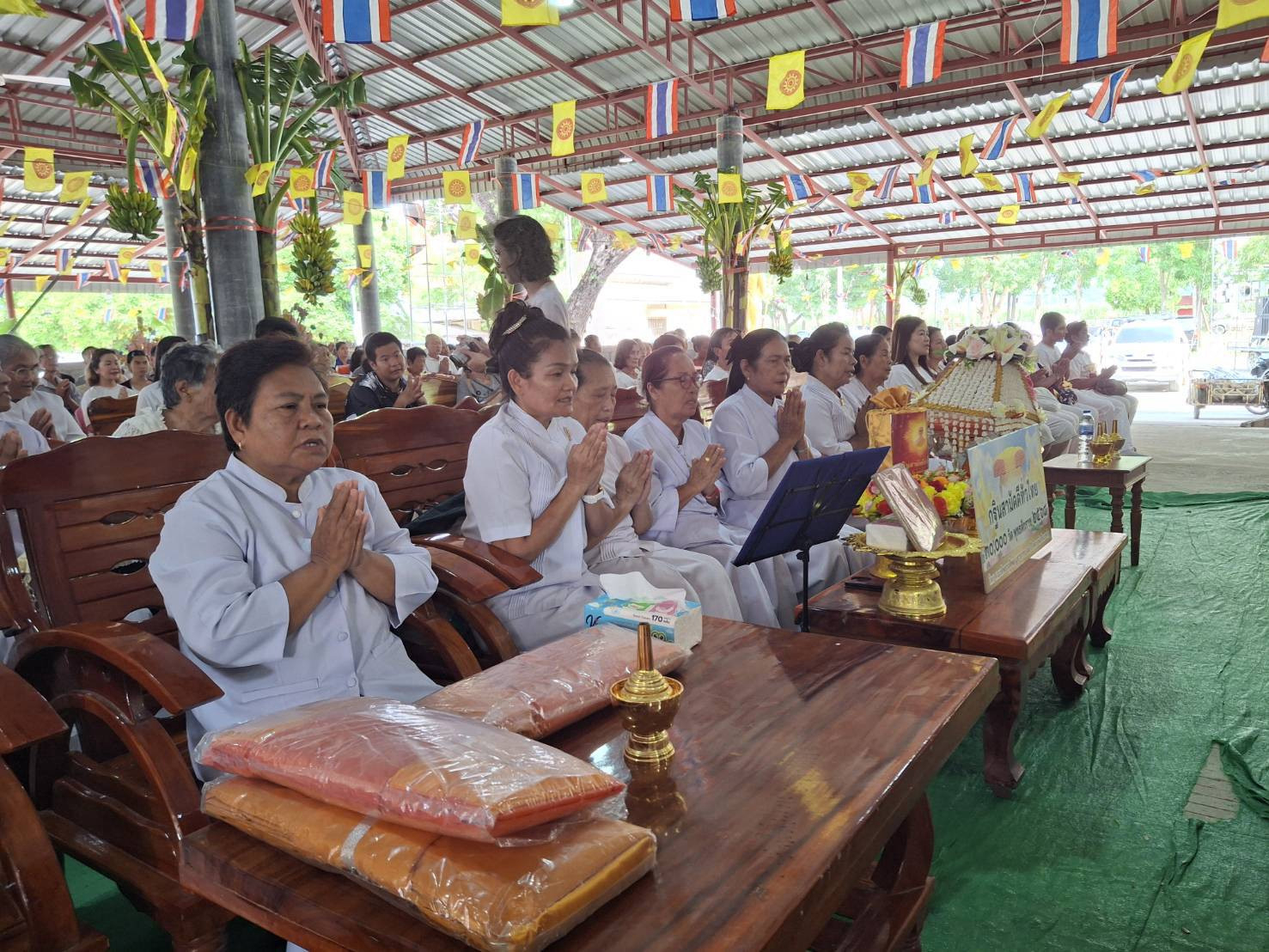 ภาพกล่าวคำถวายกฐินวัดหนองกระทุ่ม