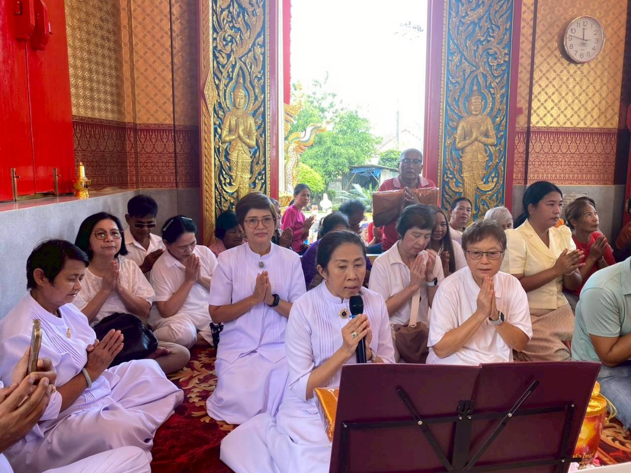ภาพกล่าวคำถวายกฐินวัดศรีรัตนาราม(บ่อหิน)