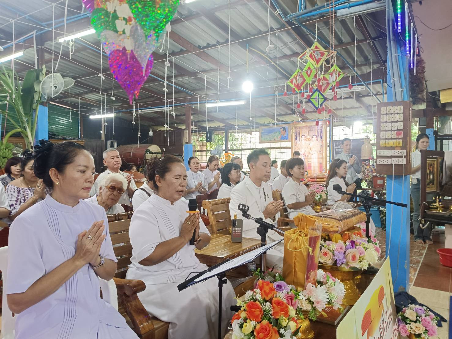 ภาพกล่าวคำถวายกฐินที่พักสงฆ์ปู่ฤาษีสืบสายธรรม