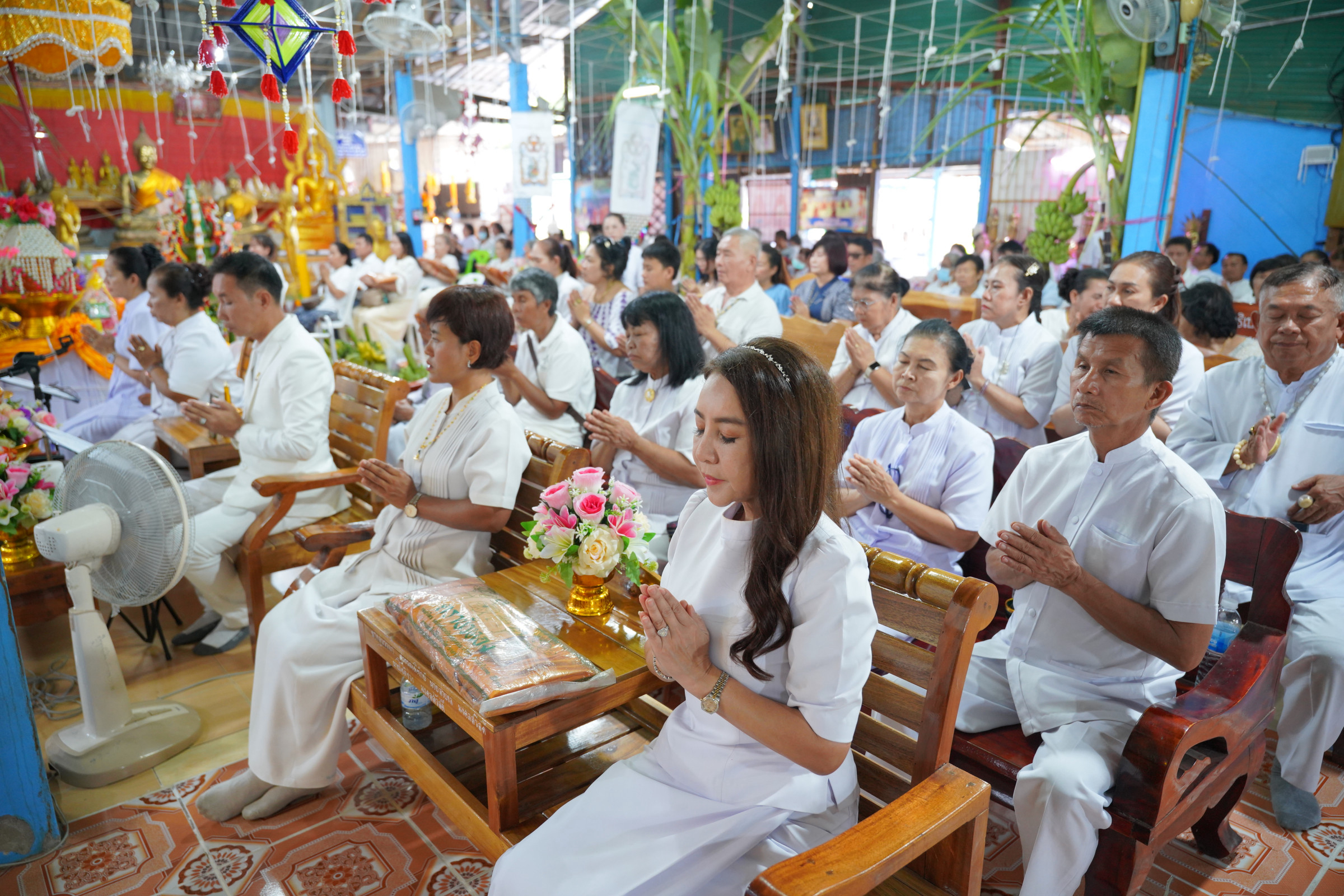 ภาพร่วมพิธีกรรมที่พักสงฆ์ปู่ฤาษีสืบสายธรรม