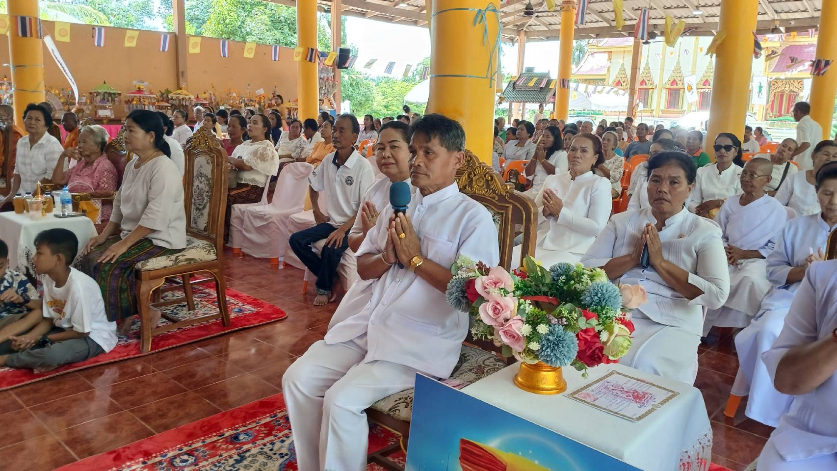 ภาพกล่าวคำถวายกฐินวัดถ้ำโกบ
