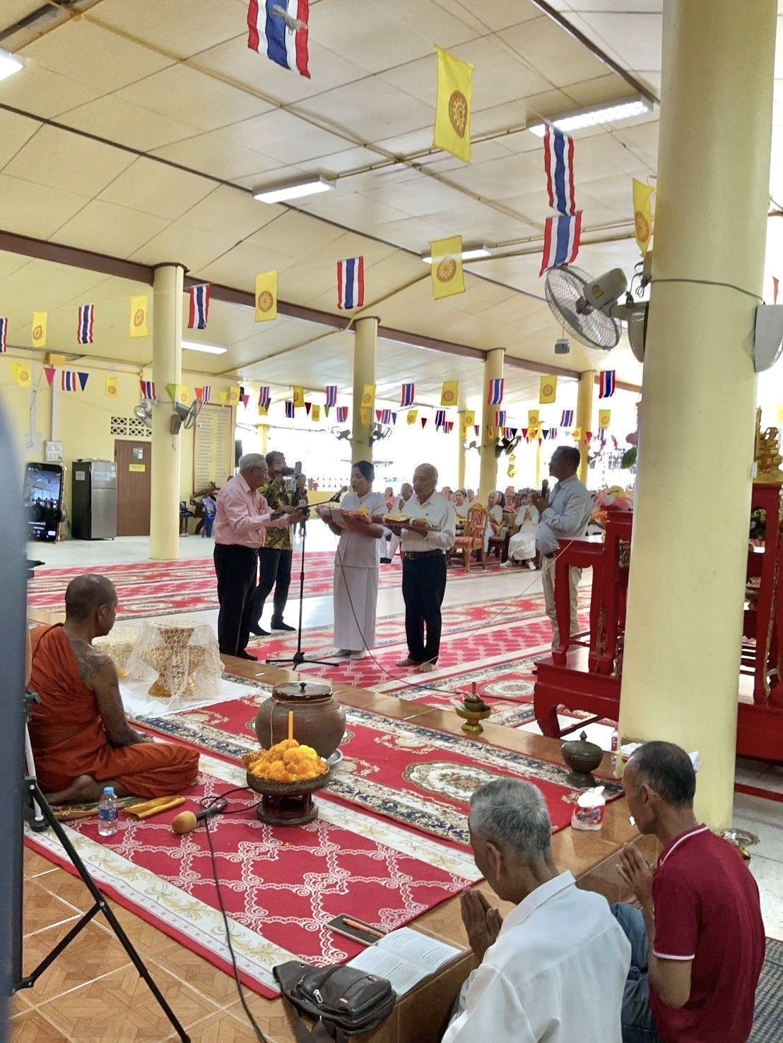 ภาพกล่าวคำถวายกฐินวัดโพธิ์เรียง