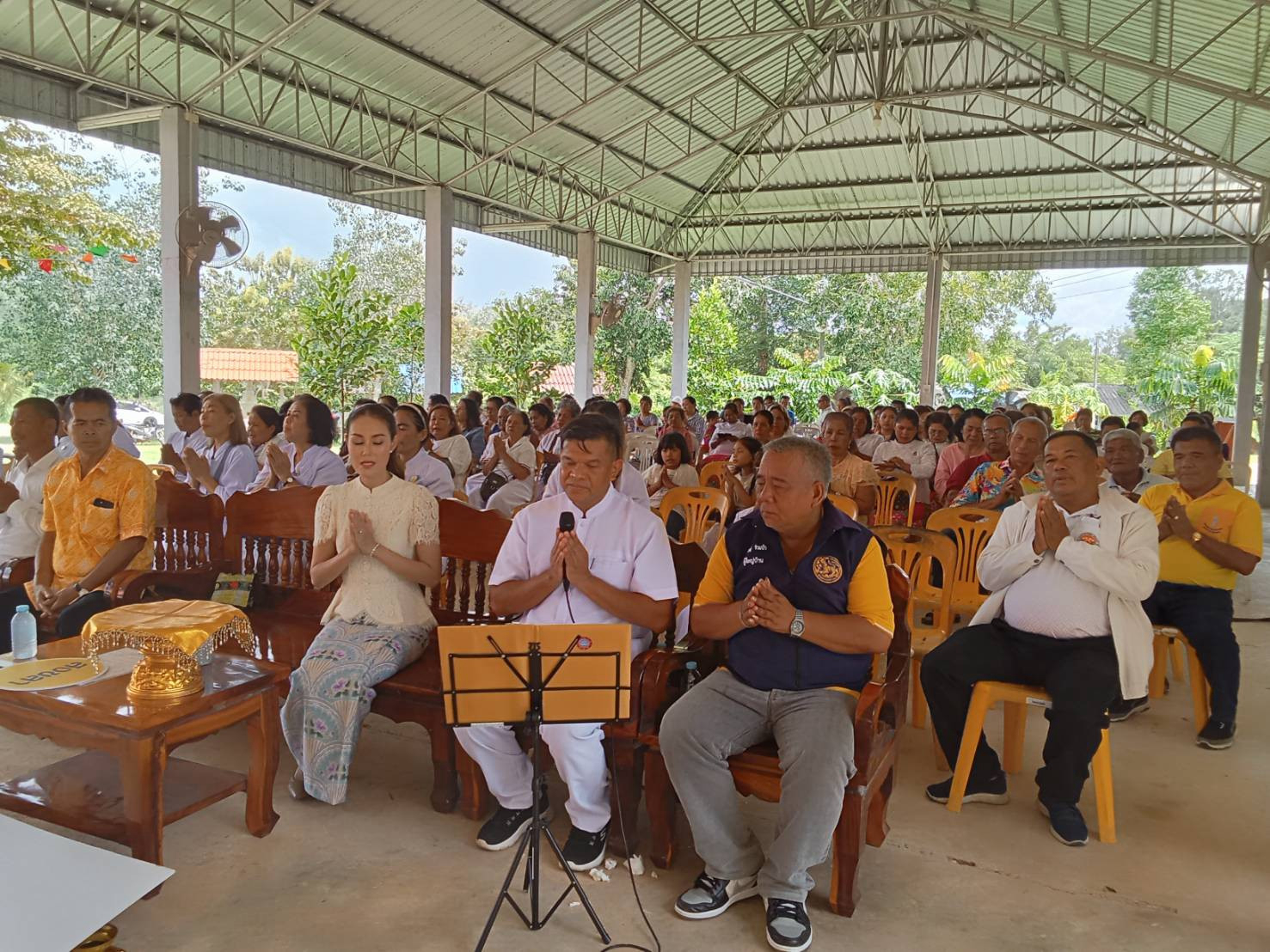 ภาพร่วมพิธีกรรมสำนักสงฆ์บ้านบางควาย