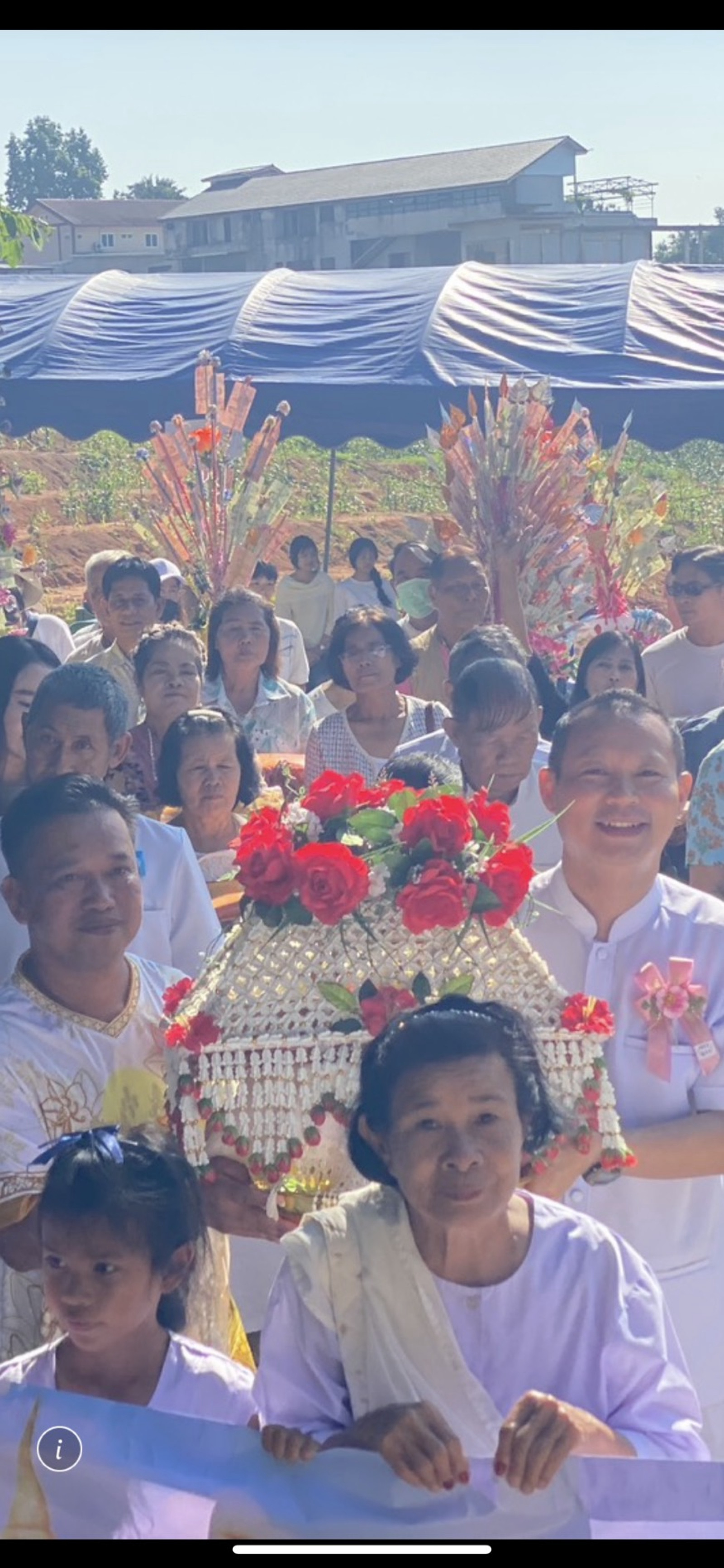 ภาพร่วมพิธีกรรมวัดพระธาตุเวียงกู่เบี้ย