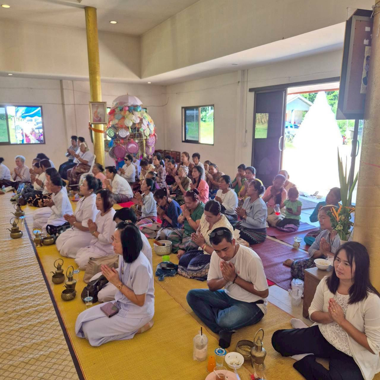 ภาพร่วมพิธีกรรมวัดจิตตพัฒนาราม