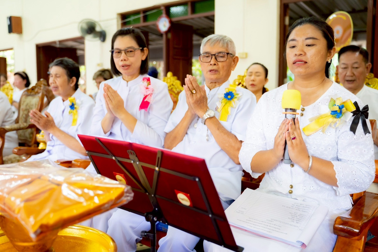 ภาพกล่าวคำถวายกฐินวัดป่าลาน