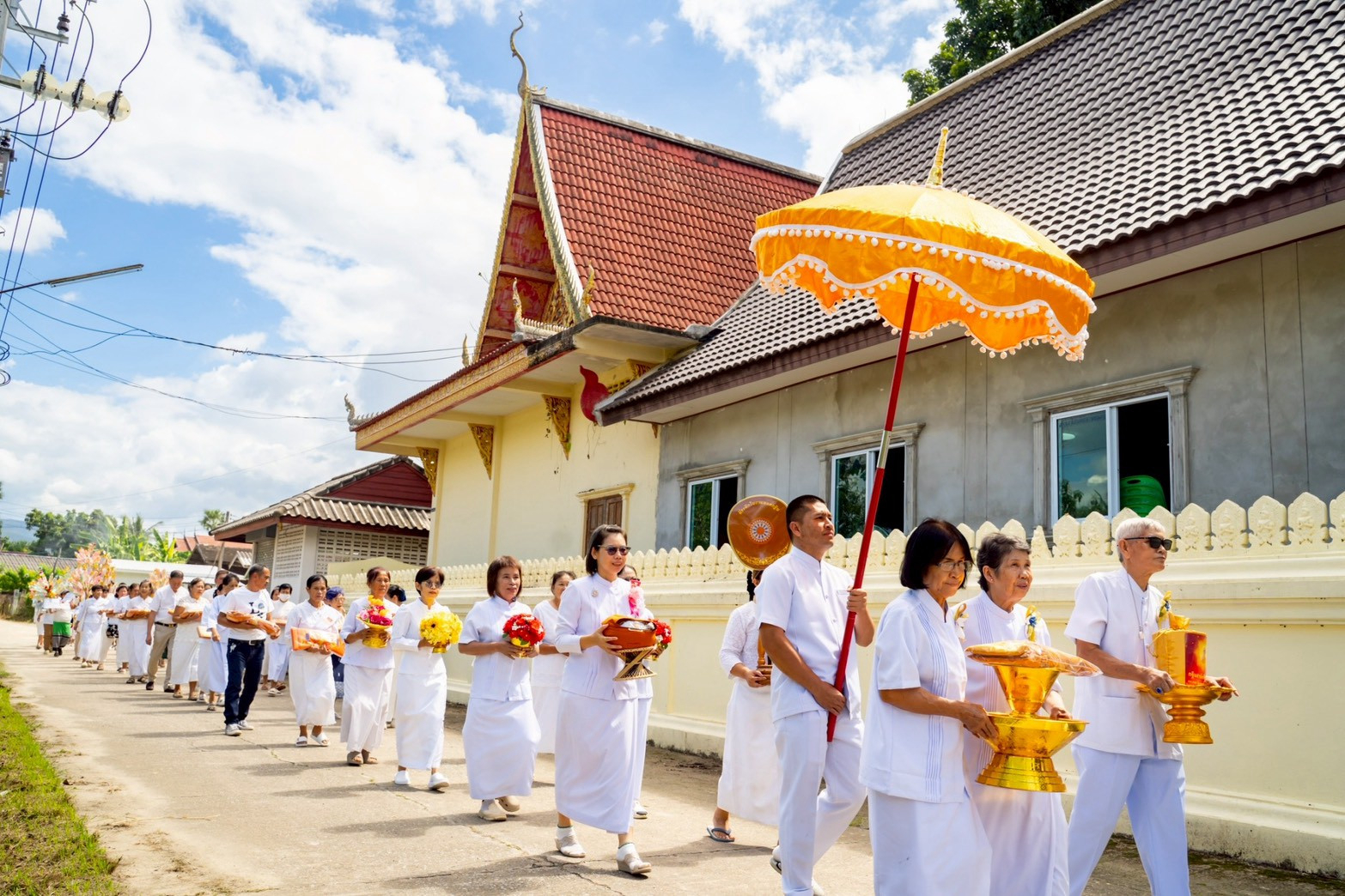 ภาพร่วมพิธีกรรมวัดป่าลาน