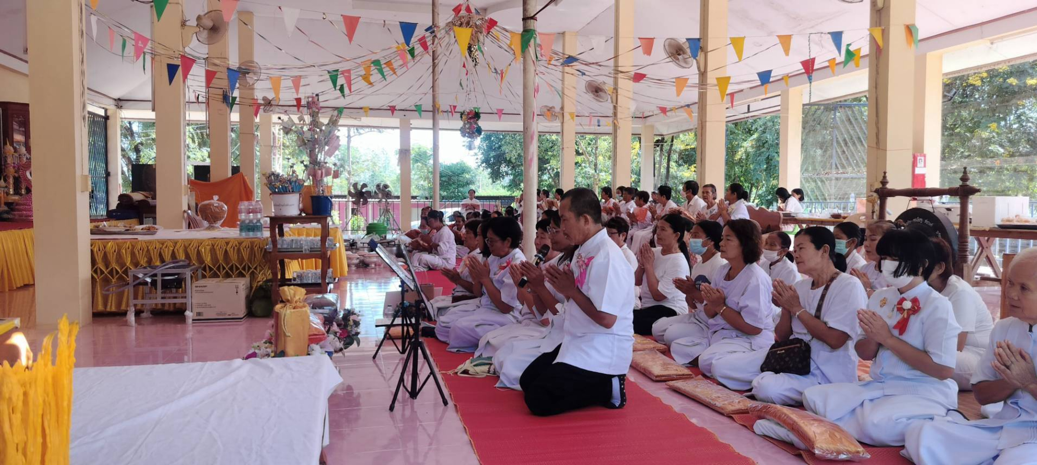 ภาพกล่าวคำถวายกฐินสำนักสงฆ์สำนักปฏิบัติธรรมบึงสว่างอารมณ์