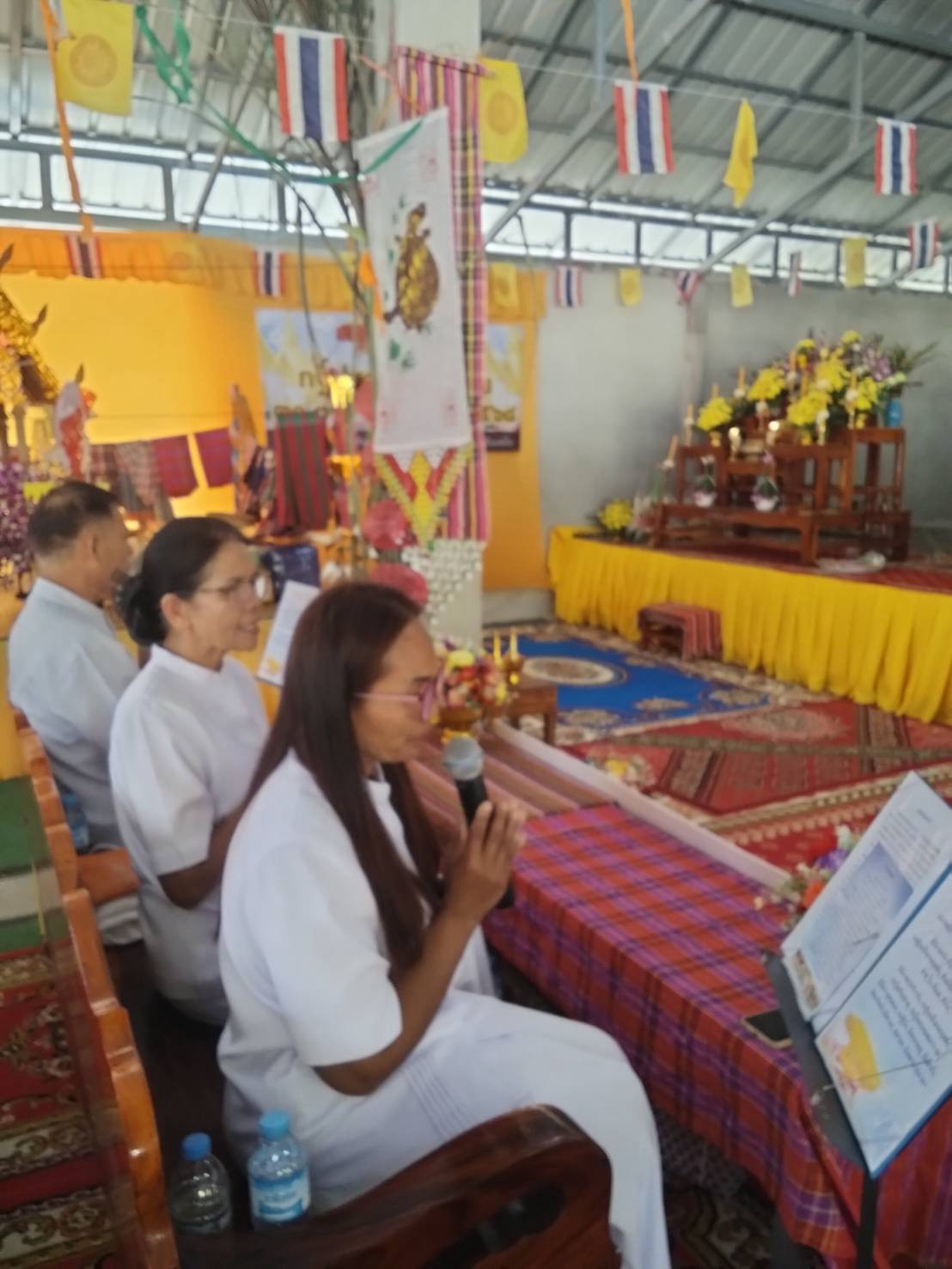 ภาพกล่าวคำถวายกฐินที่พักสงฆ์เทพประทานพร