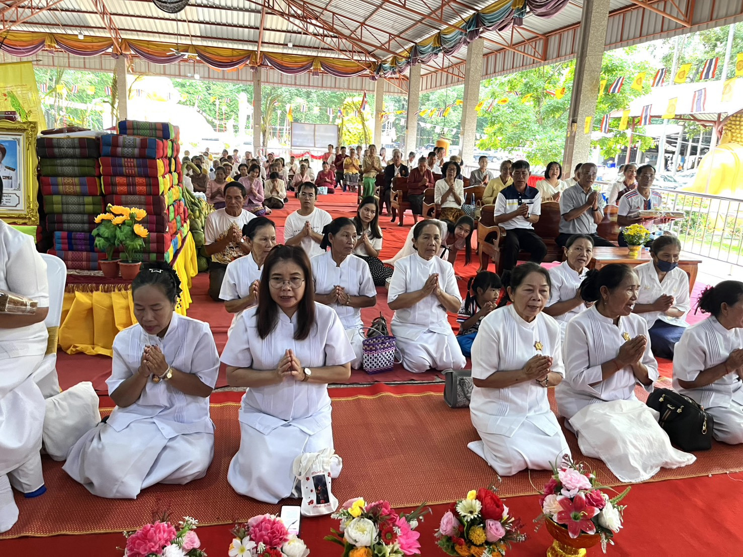 ภาพร่วมพิธีกรรมวัดป่าคำอ้อ