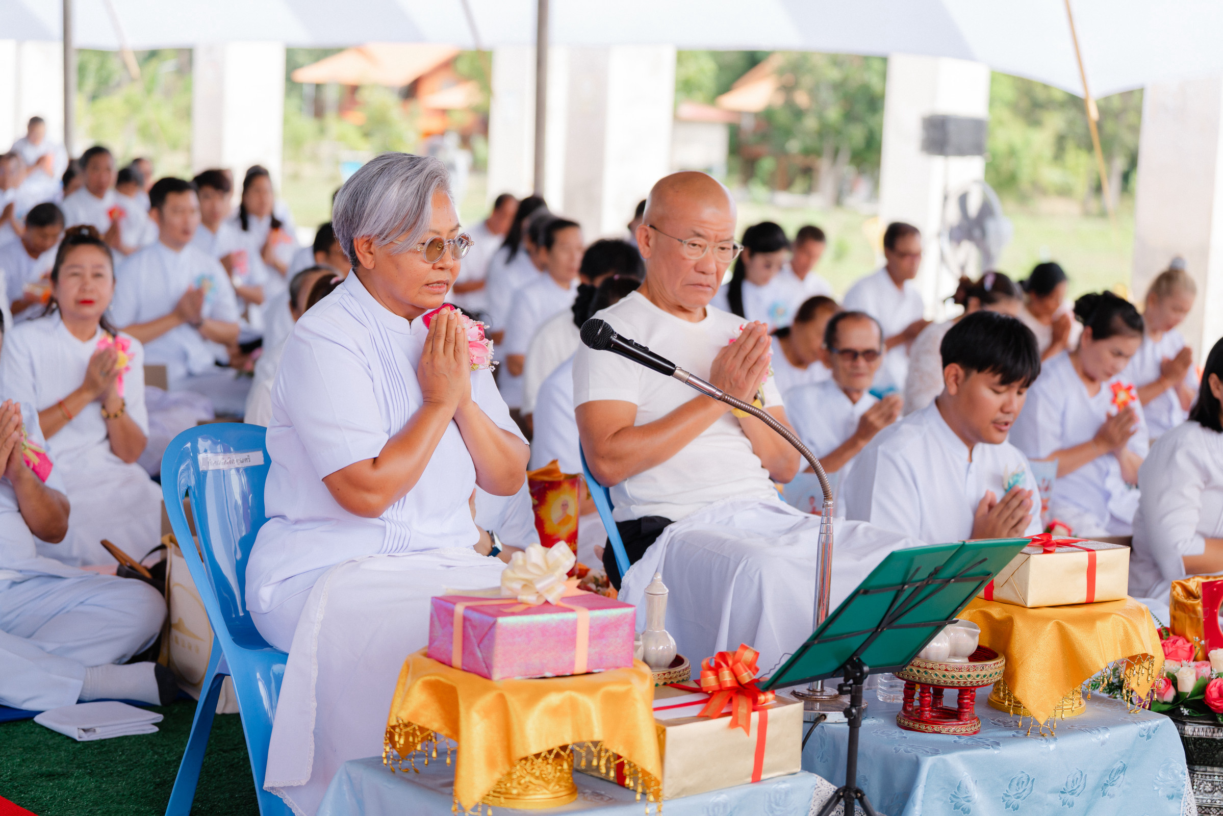 ภาพกล่าวคำถวายกฐินธุดงคสถานอุดรธานี