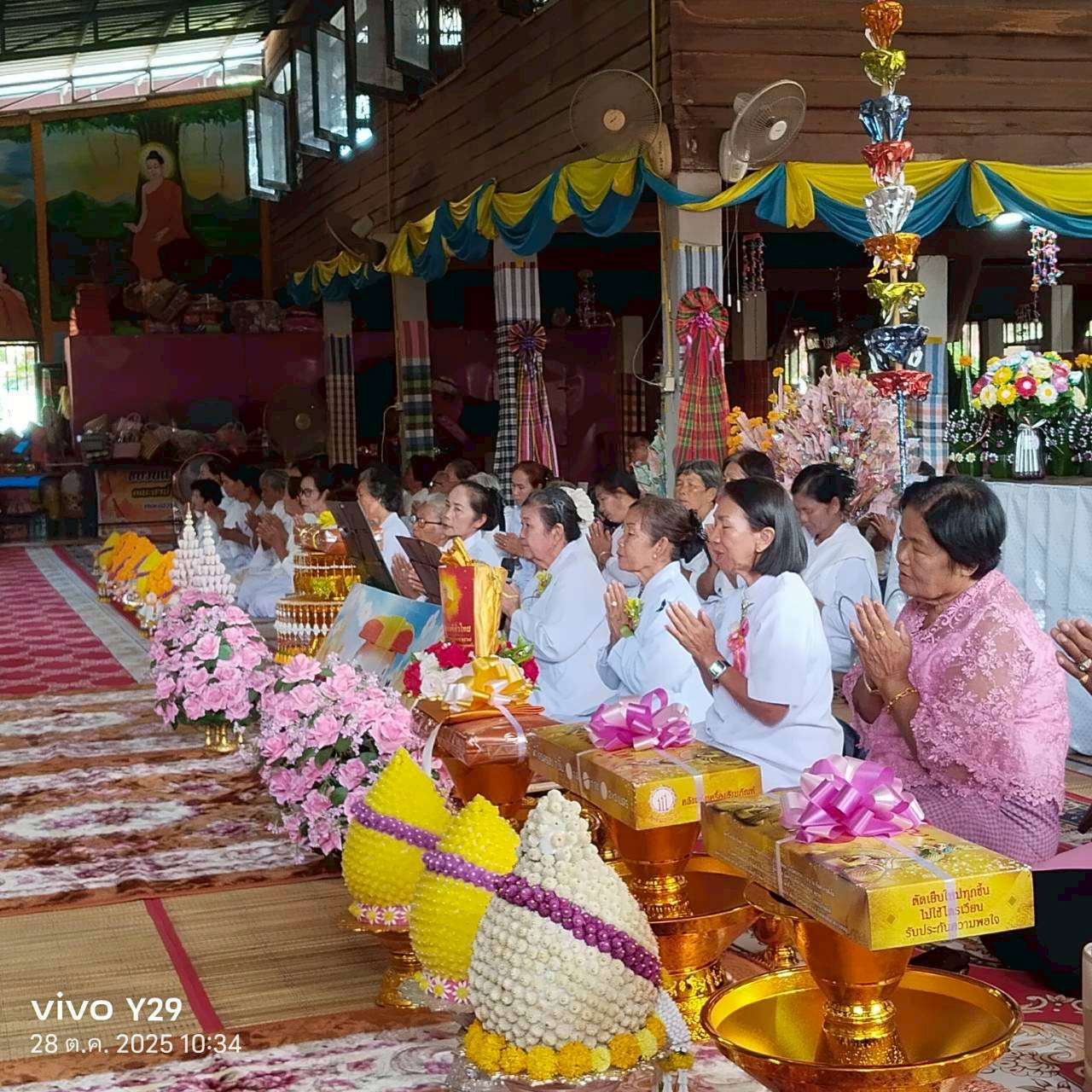 ภาพกล่าวคำถวายกฐินวัดโนนอุดม