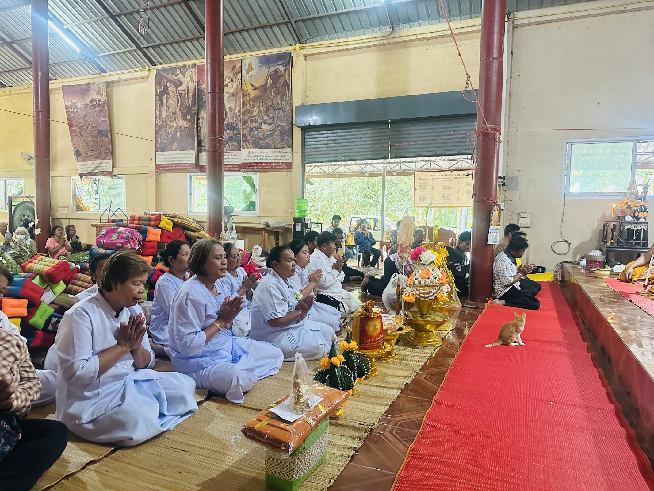 ภาพร่วมพิธีกรรมวัดสระดอกคูณ