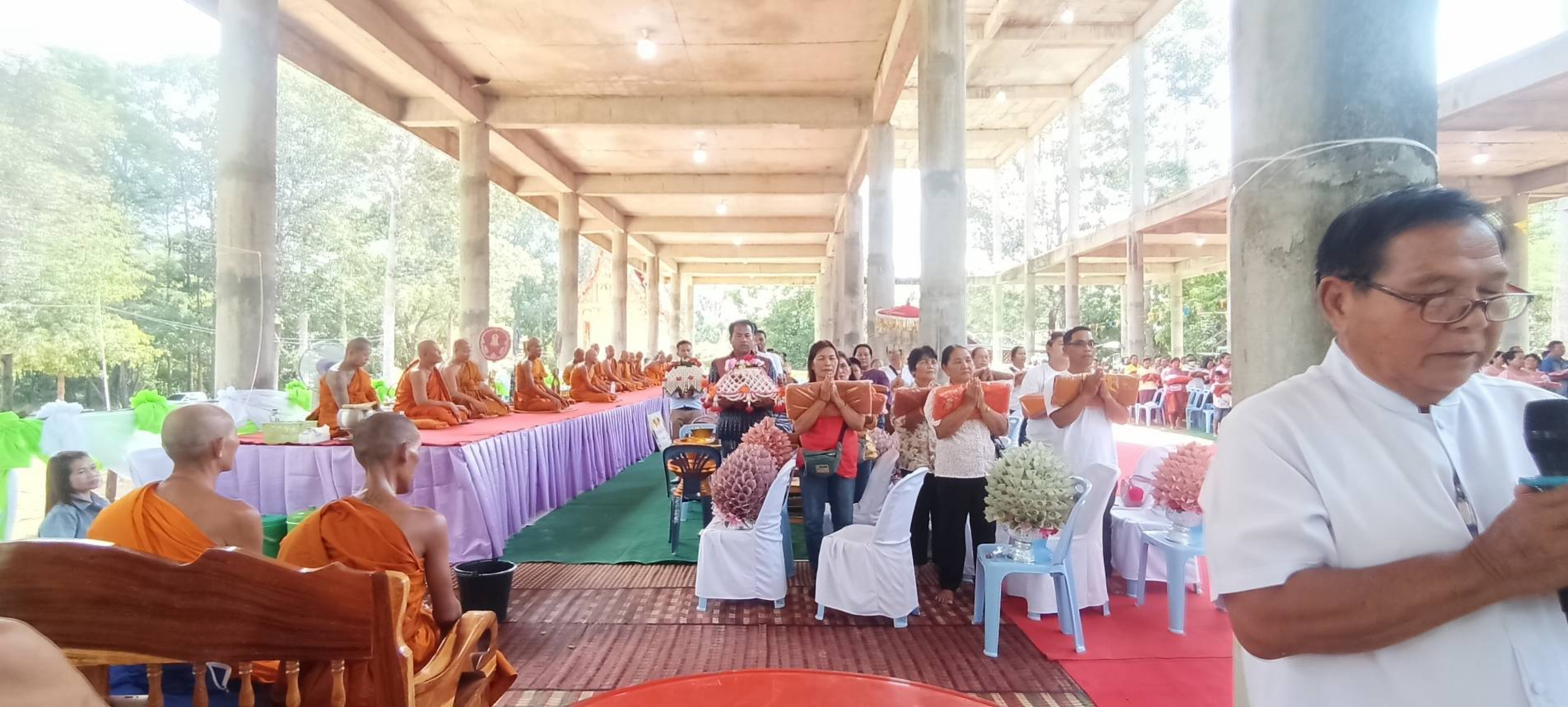 ภาพกล่าวคำถวายกฐินวัดสระแคน