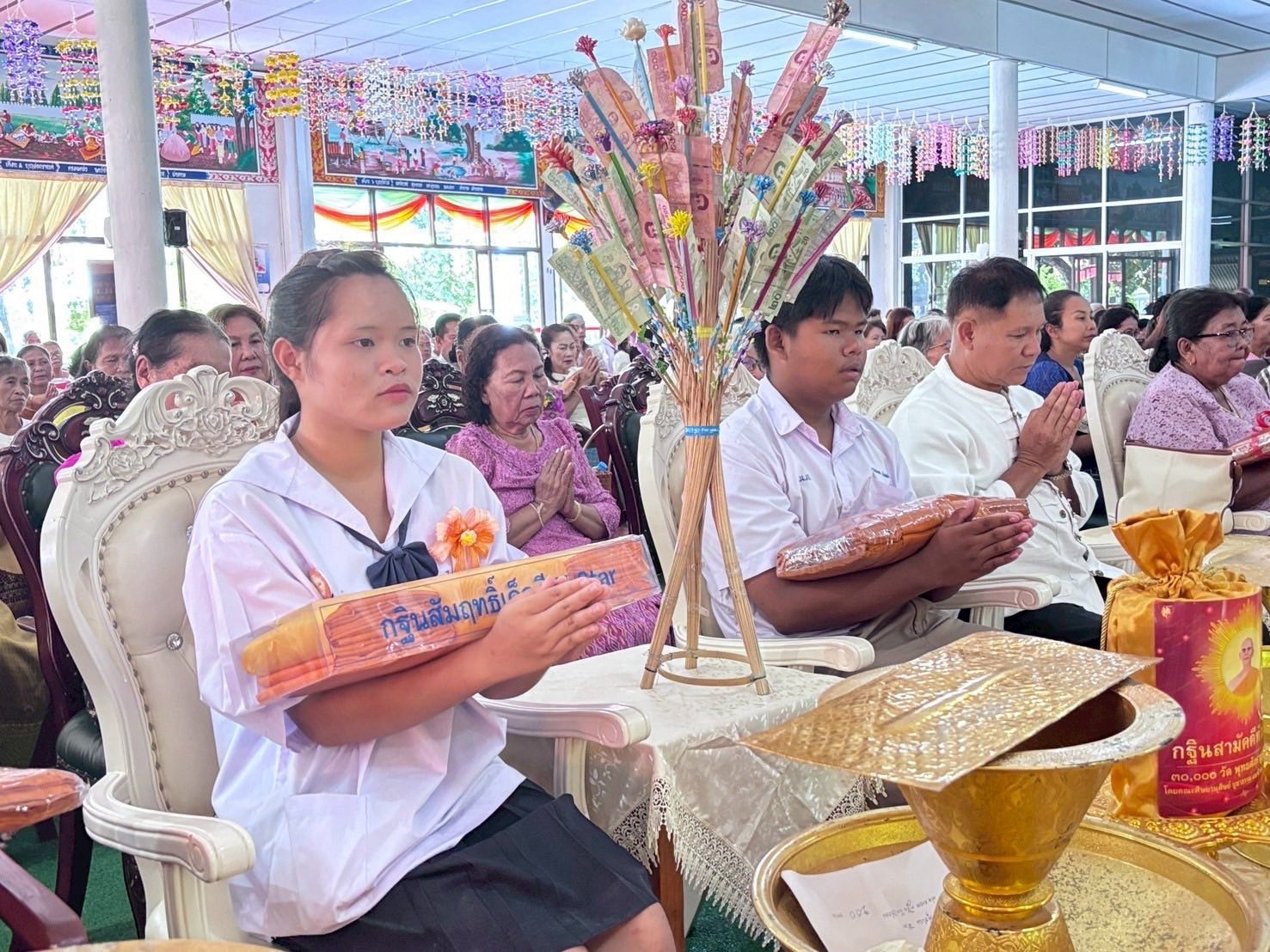 ภาพกล่าวคำถวายกฐินวัดหนองนกเขียน