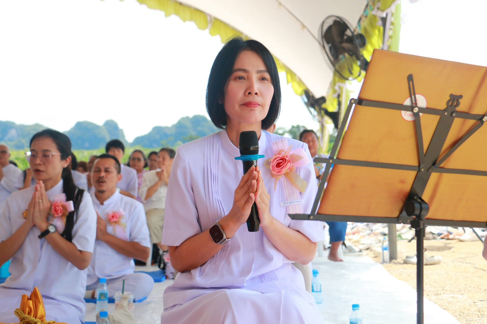 ภาพกล่าวคำถวายกฐินศูนย์ปฏิบัติธรรมนานาชาติกระบี่