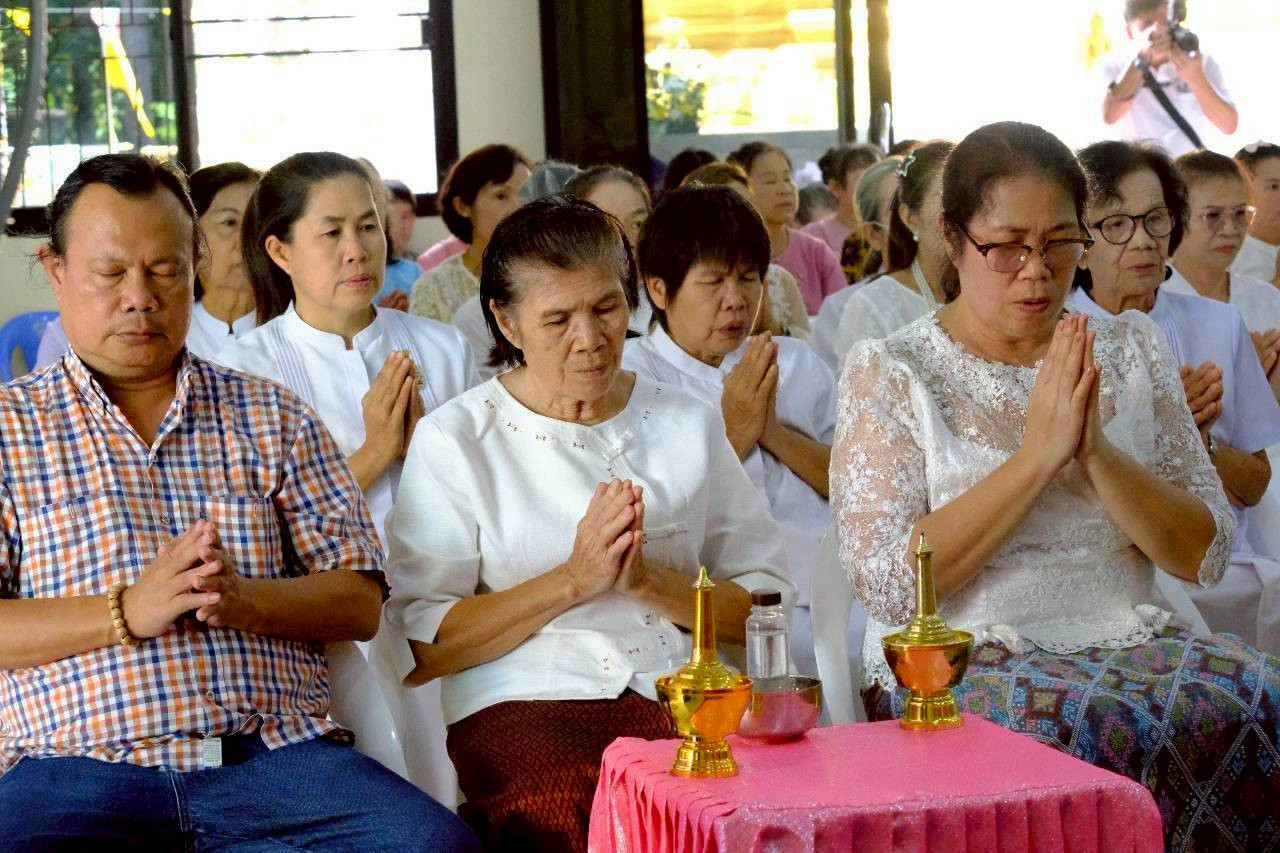 ภาพร่วมพิธีกรรมสำนักสงฆ์สวนป่าพุทธธรรม