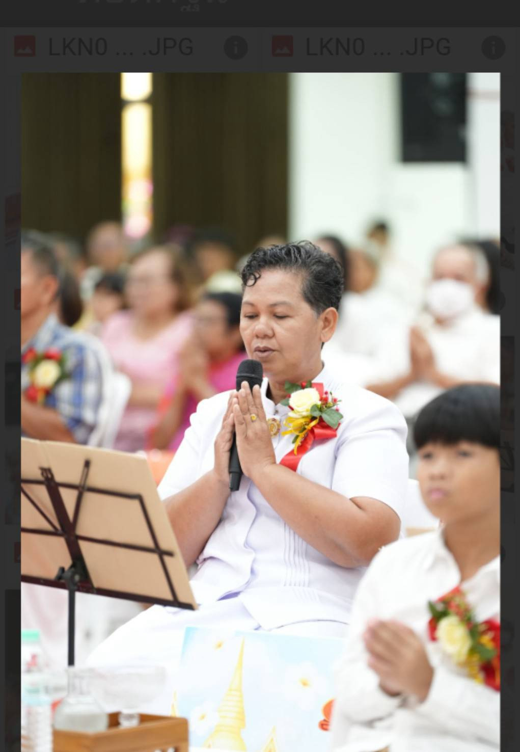 ภาพกล่าวคำถวายกฐินวัดบ้านแถว