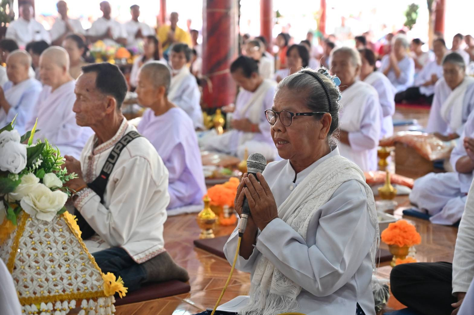 ภาพร่วมพิธีกรรมวัดพุทธไพรวรรณ