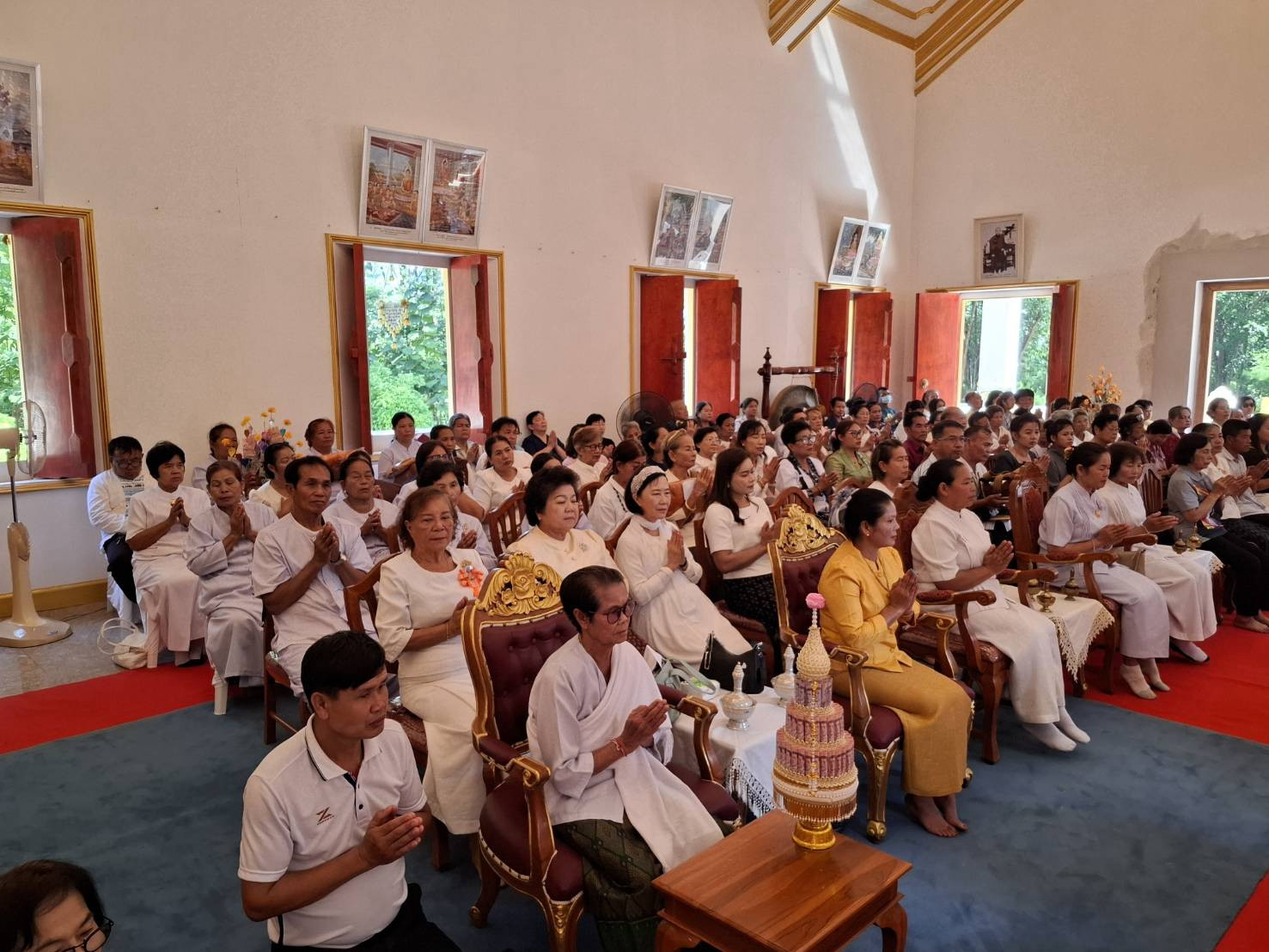 ภาพร่วมพิธีกรรมวัดศรีบุญเรือง