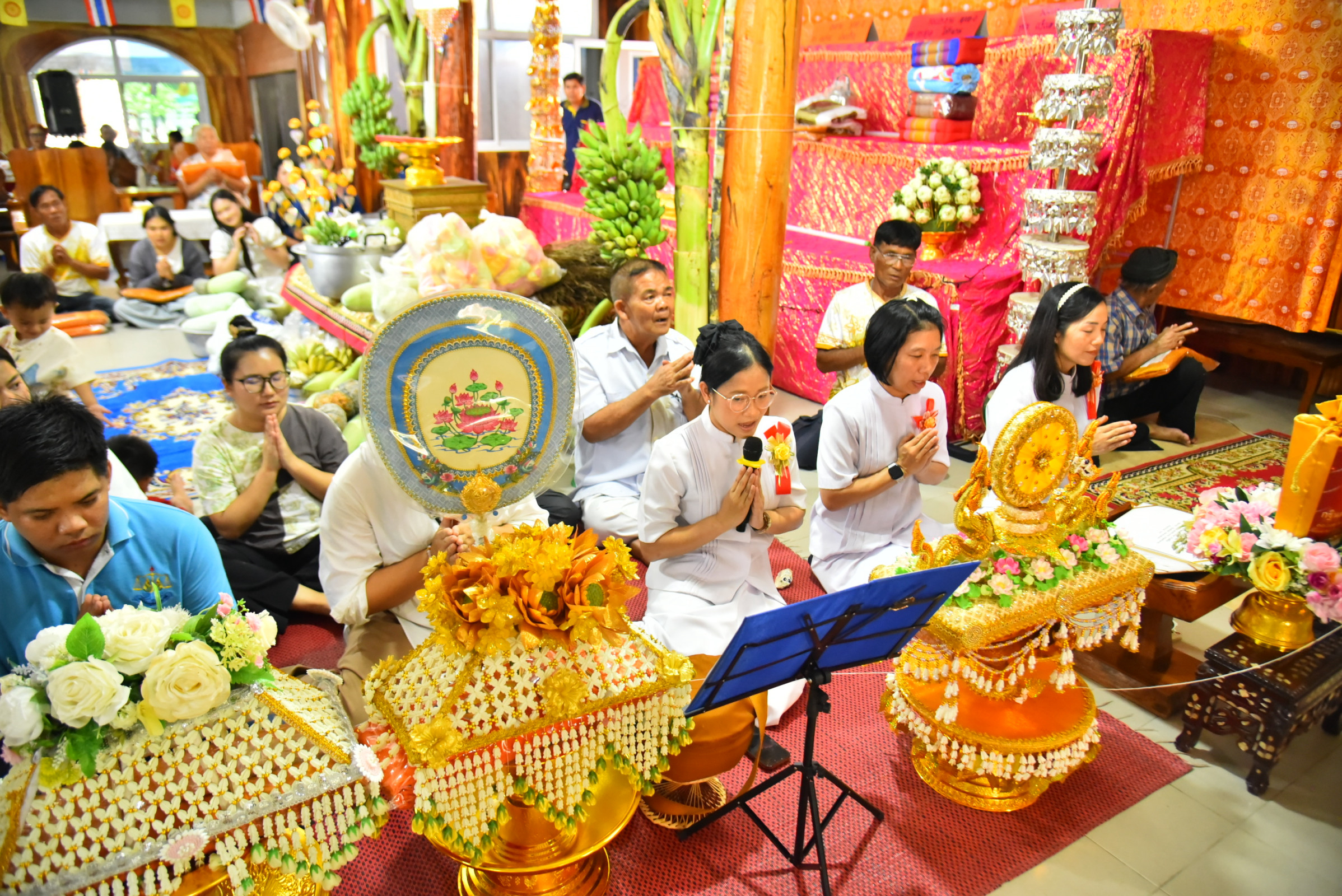 ภาพกล่าวคำถวายกฐินวัดอัมพุมัญยาราม (บ้านห้วยใหญ่)