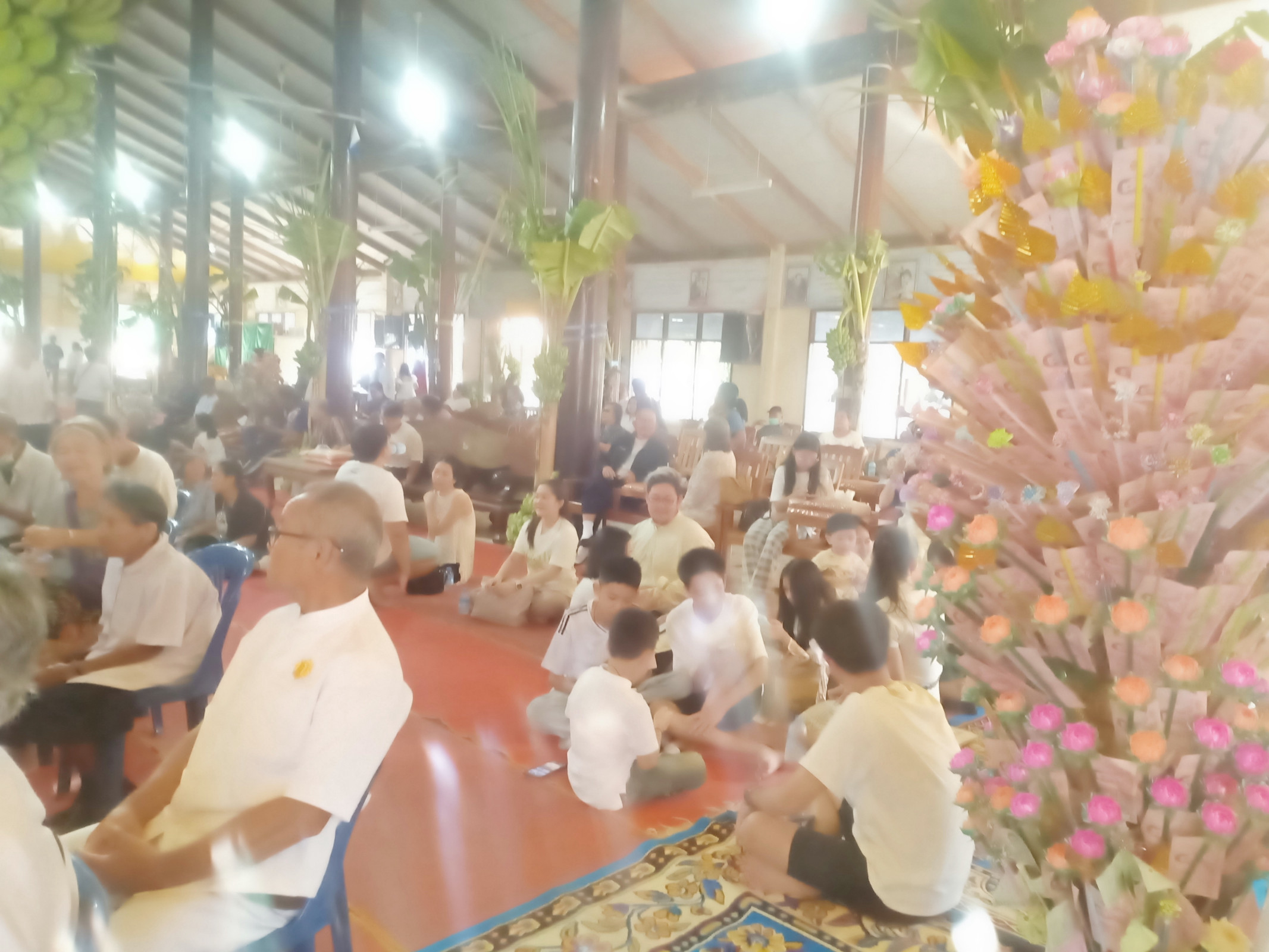 ภาพร่วมพิธีกรรมวัดหนองเข้จันทาราม