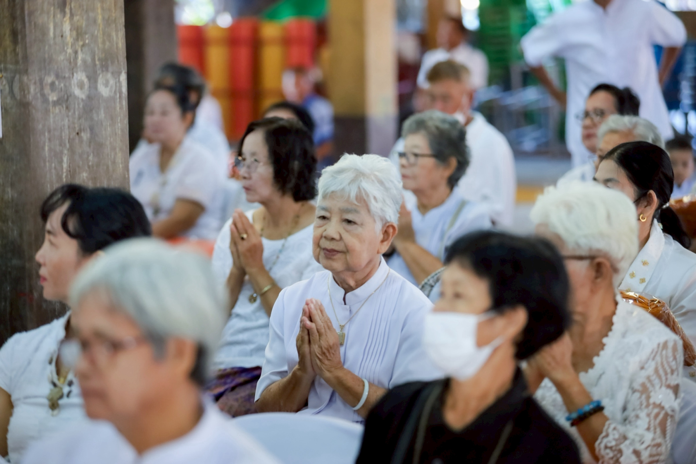 ภาพร่วมพิธีกรรมวัดกำแพงงาม