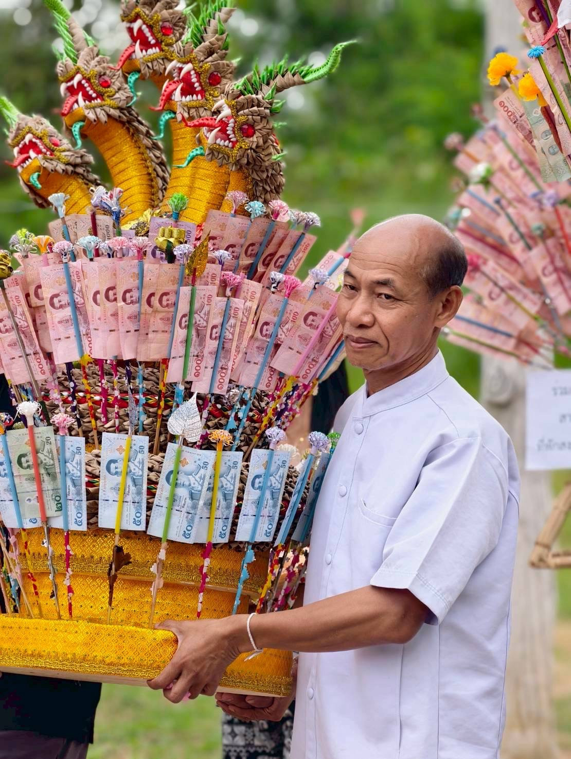 ภาพร่วมพิธีกรรมที่พักสงฆ์ฝายพญานาค